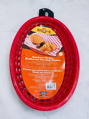 Mr. Bar-B-Q Outdoor Picnic/Barbecue Serving Platters - NEW
